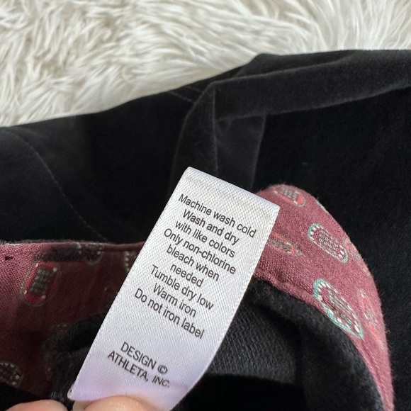 Athleta Black Velvet Velour Roseville Mini Skirt - Picture 8 of 11